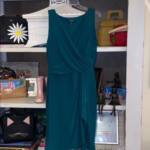 Ralph Lauren 14 green faux wrap sleeveless dress